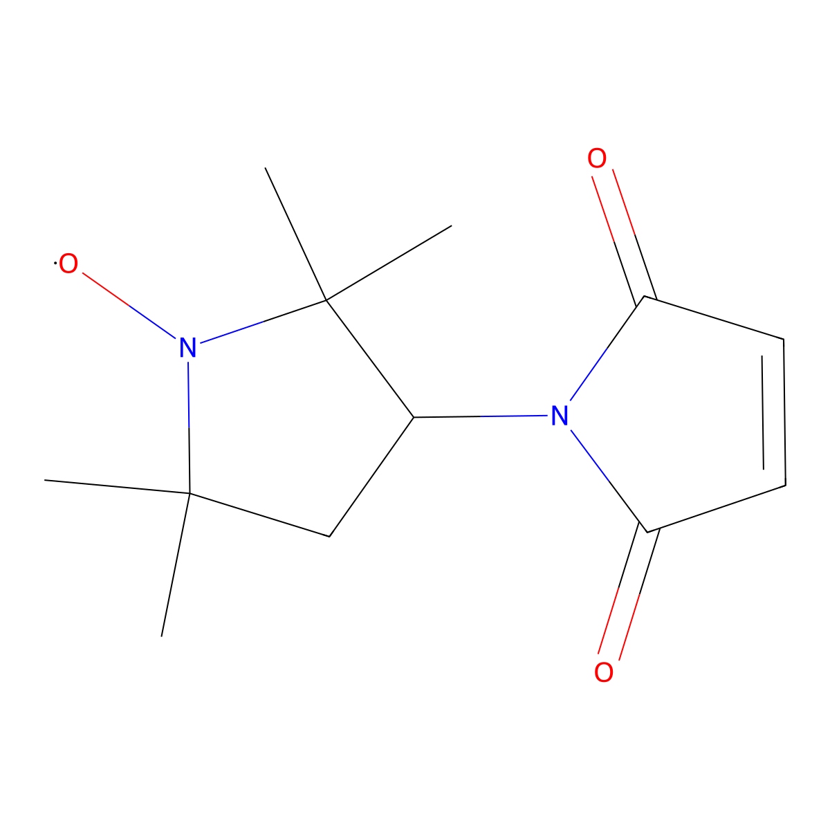 N-(1-Oxyl-2,2,5,5-tetramethyl-3-pyrrolidinyl)maleimide molecular structure, CAS 5389-27-5