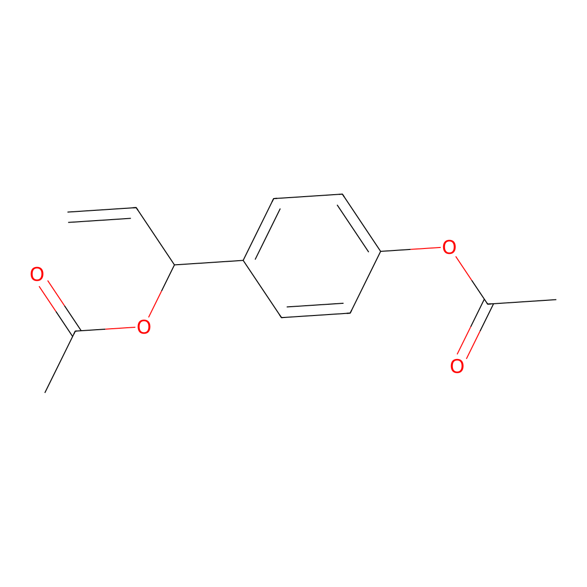 (4-(1-Acetyloxyprop-2-Enyl)Phenyl) Acetate molecular structure, CAS 53890-21-4