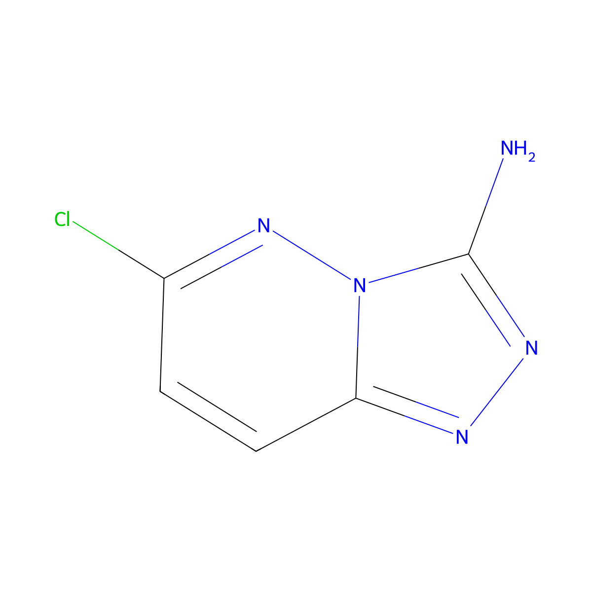 6-Chloro-[1,2,4]triazolo[4,3-b]pyridazin-3-amine molecular structure, CAS 53890-39-4