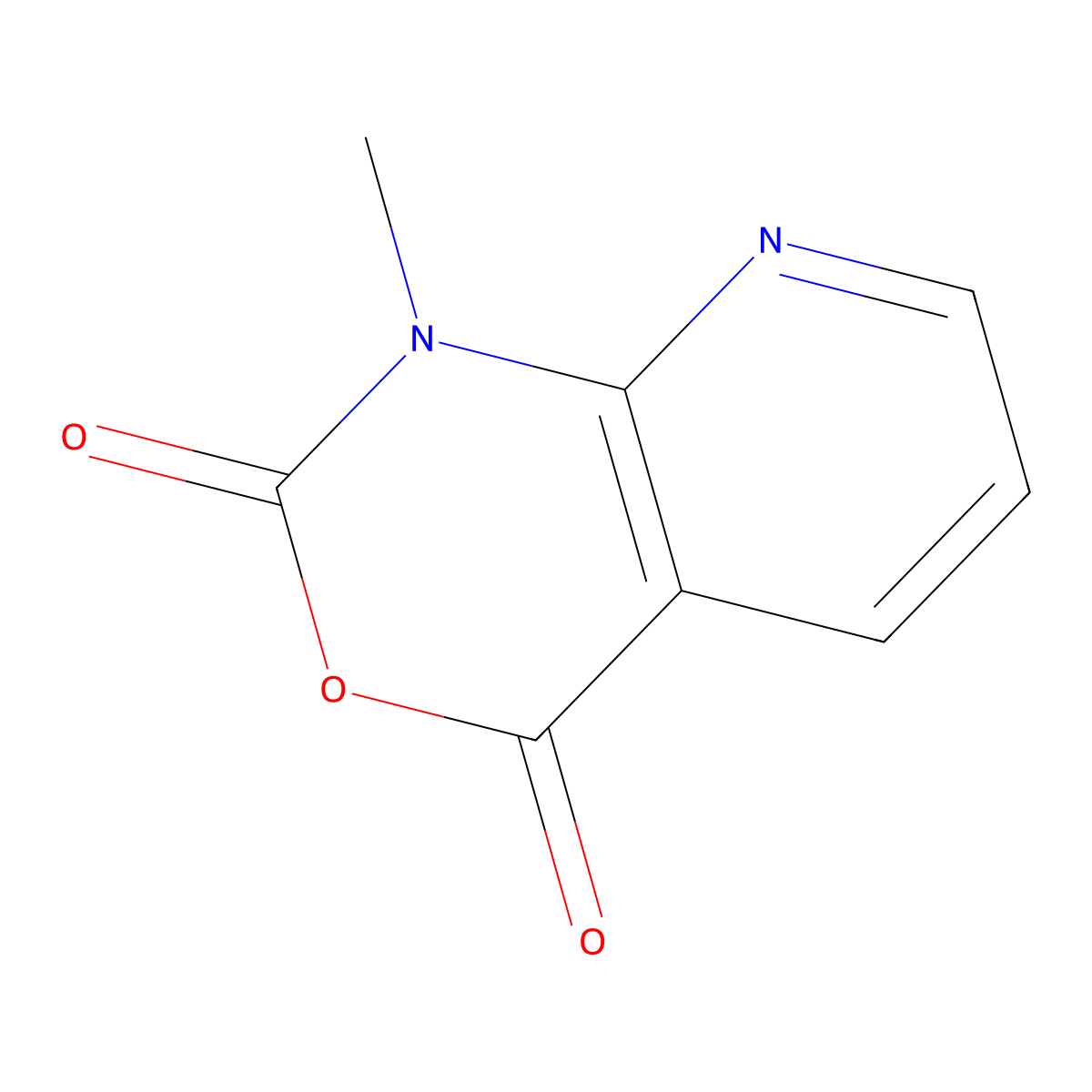 1-Methyl-1H-pyrido[2,3-d][1,3]oxazine-2,4-dione molecular structure, CAS 53890-44-1