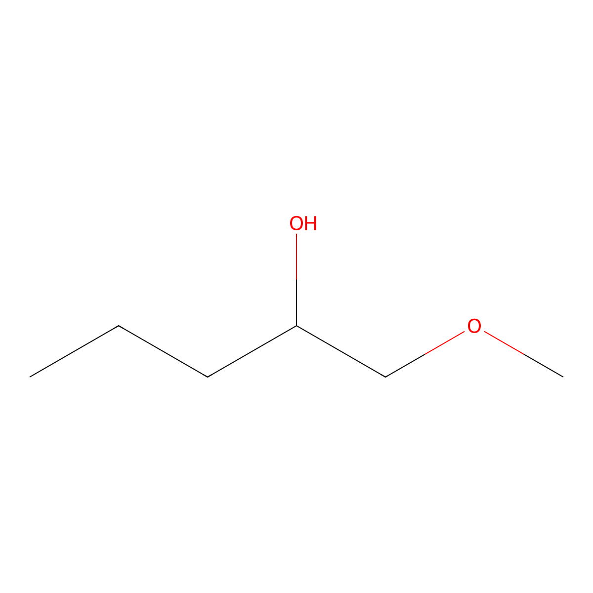 1-Methoxypentan-2-ol molecular structure, CAS 53892-32-3