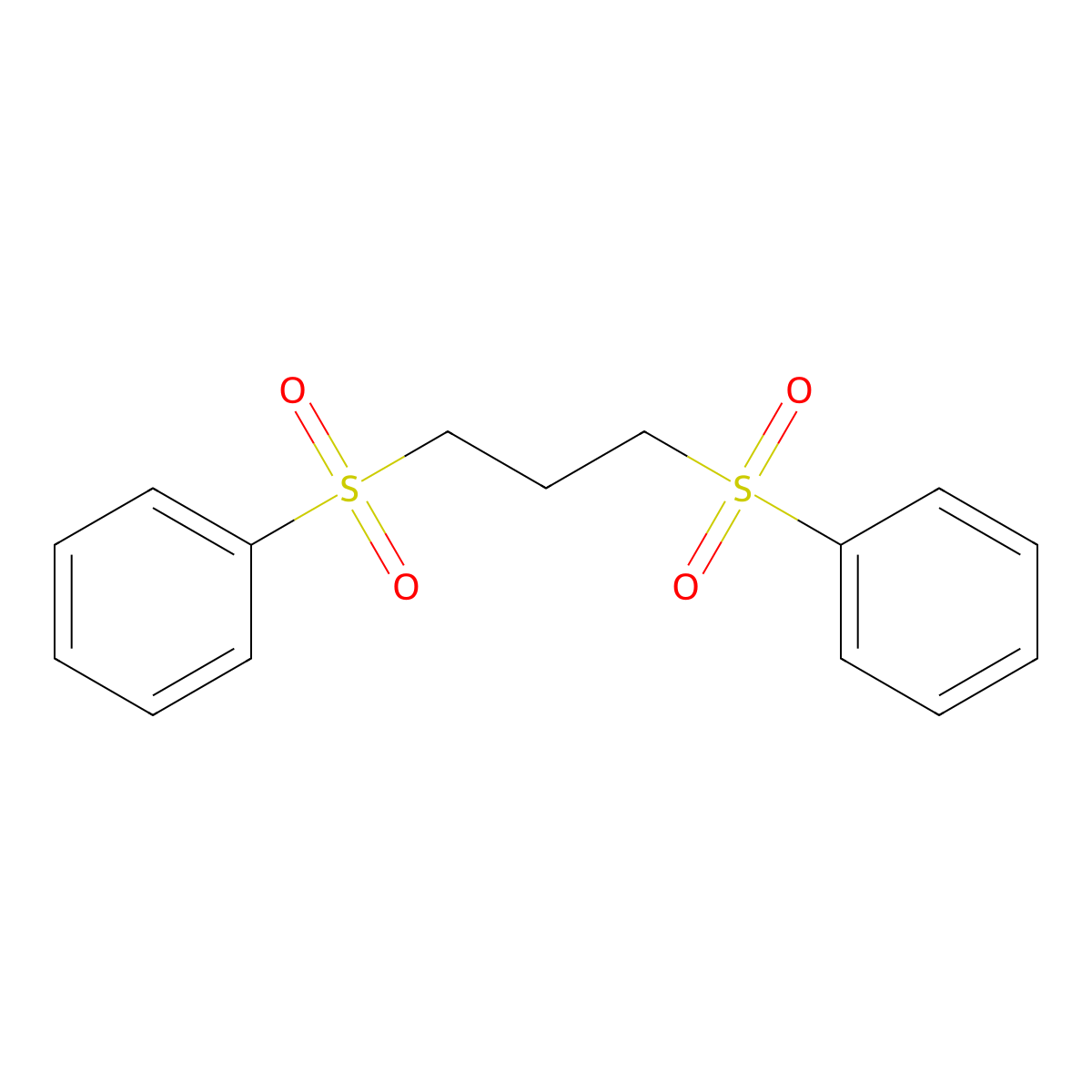3-(Benzenesulfonyl)propylsulfonylbenzene molecular structure, CAS 53893-41-7