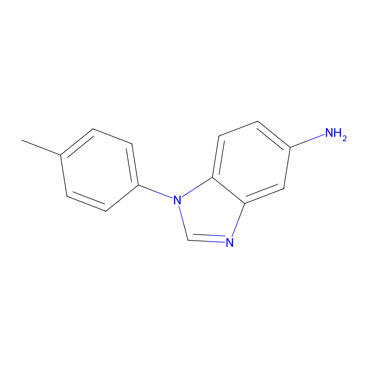 1-(4-Methylphenyl)-1H-benzimidazol-5-amine molecular structure, CAS 53897-96-4