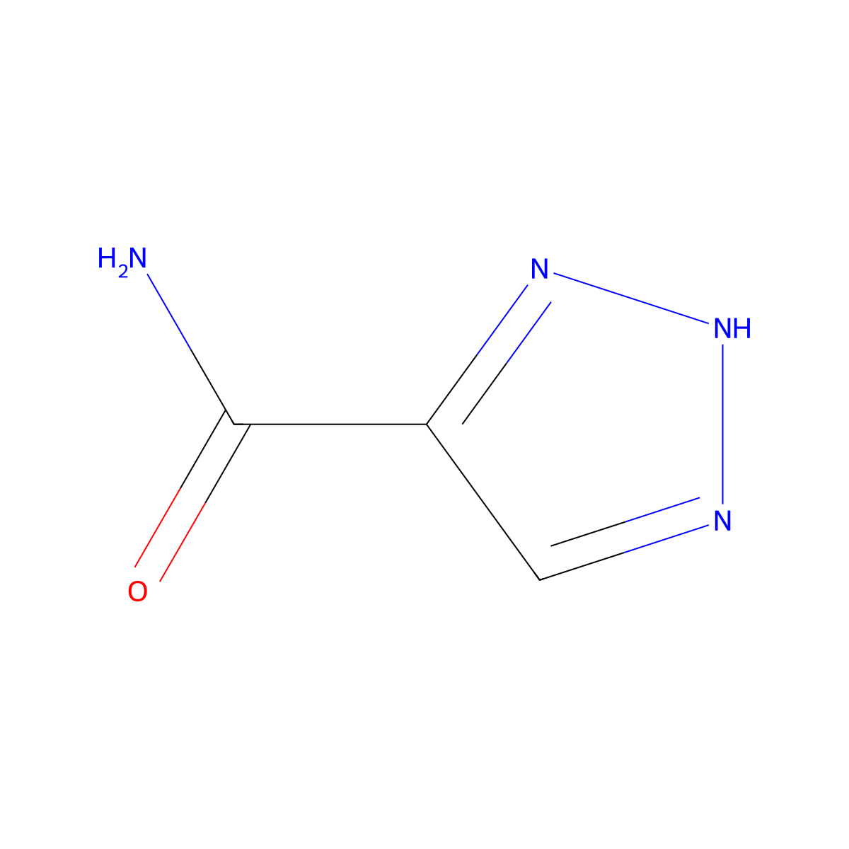 1H-1,2,3-triazole-4-carboxamide molecular structure, CAS 53897-99-7