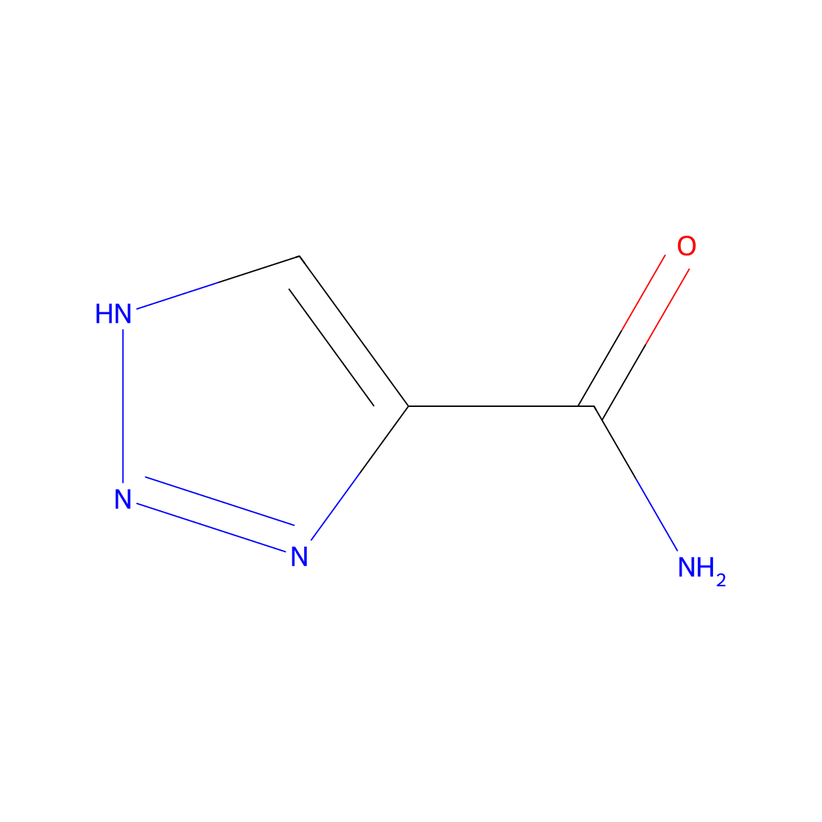 1H-1,2,3-triazole-4-carboxamide molecular structure, CAS 53897-99-7