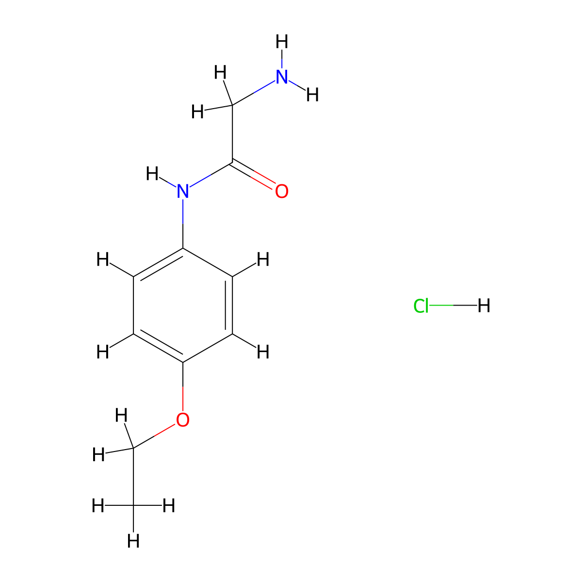 Phenocoll hydrochloride molecular structure, CAS 539-10-6