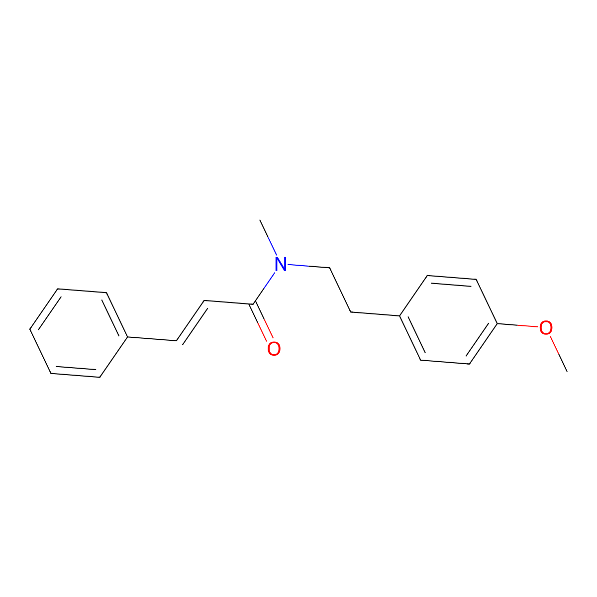 N-(4-Methoxyphenethyl)-N-MethylcinnaMaMide molecular structure, CAS 539-18-4