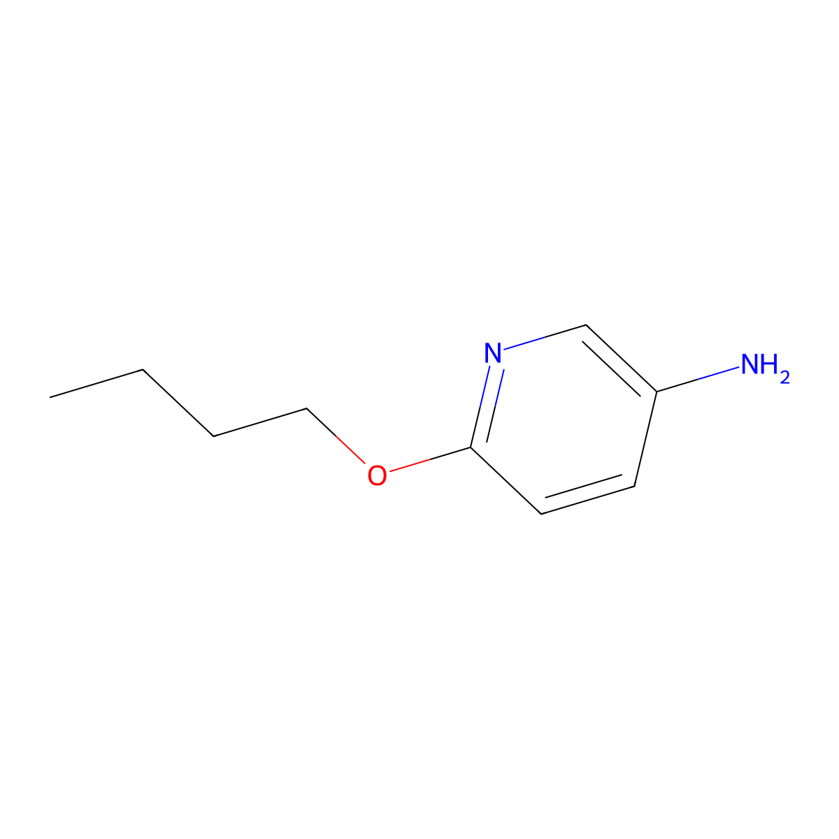 5-Amino-2-butoxypyridine molecular structure, CAS 539-23-1