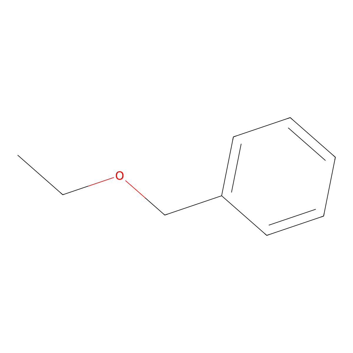 Benzyl ethyl ether molecular structure, CAS 539-30-0