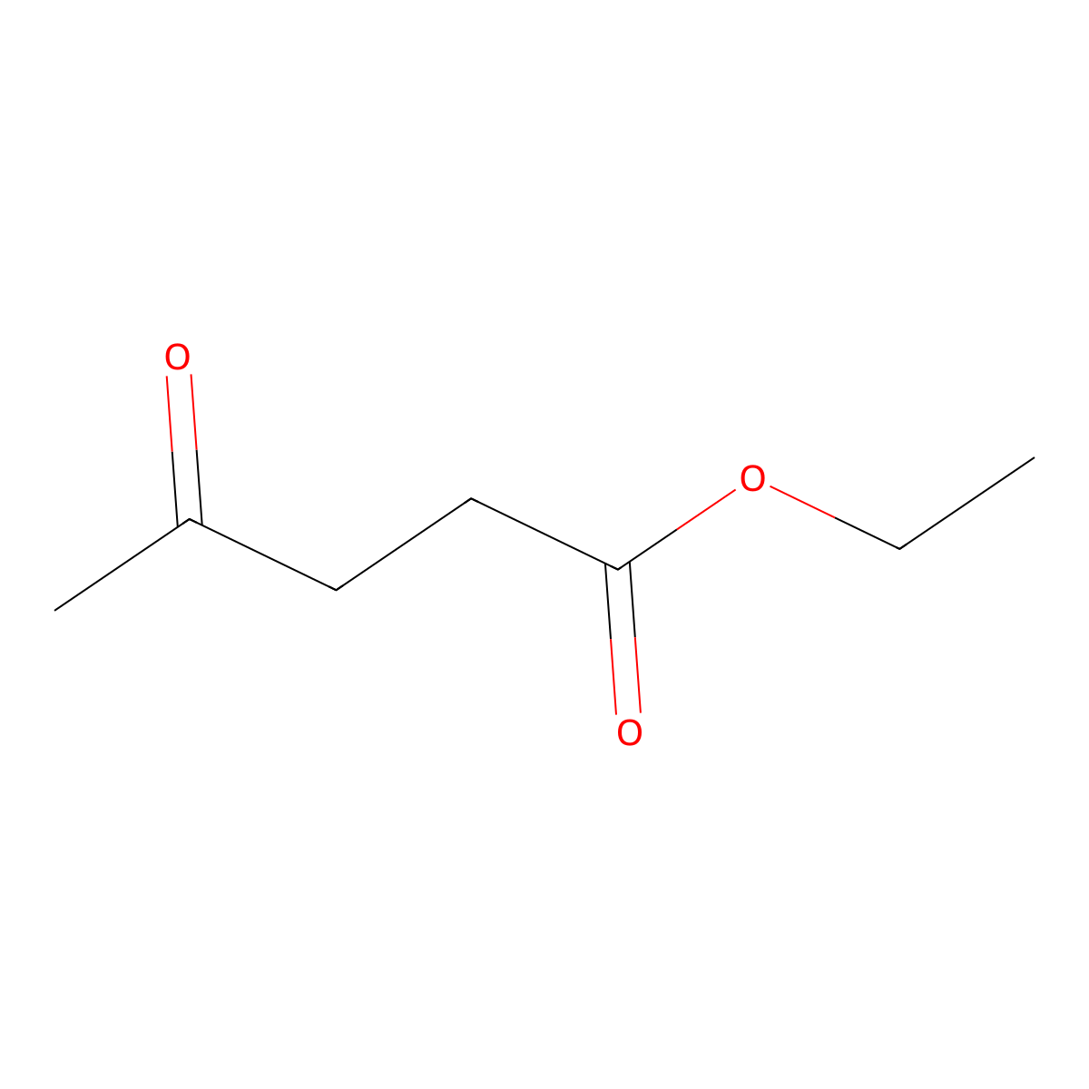 Ethyl levulinate molecular structure, CAS 539-88-8