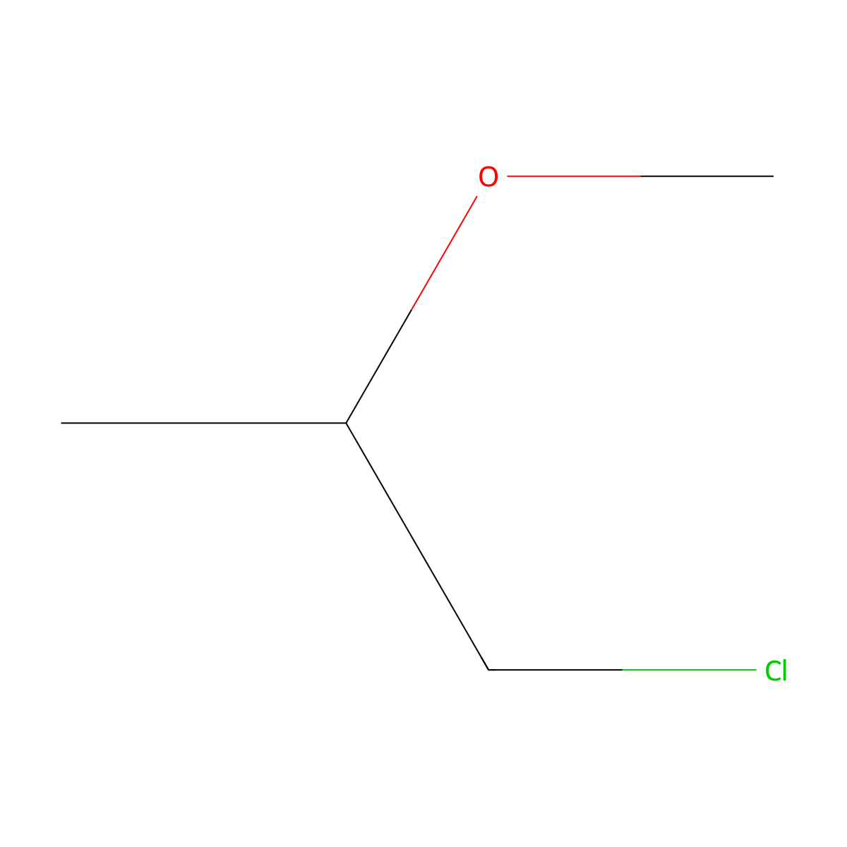 1-Chloro-2-methoxypropane molecular structure, CAS 5390-72-7