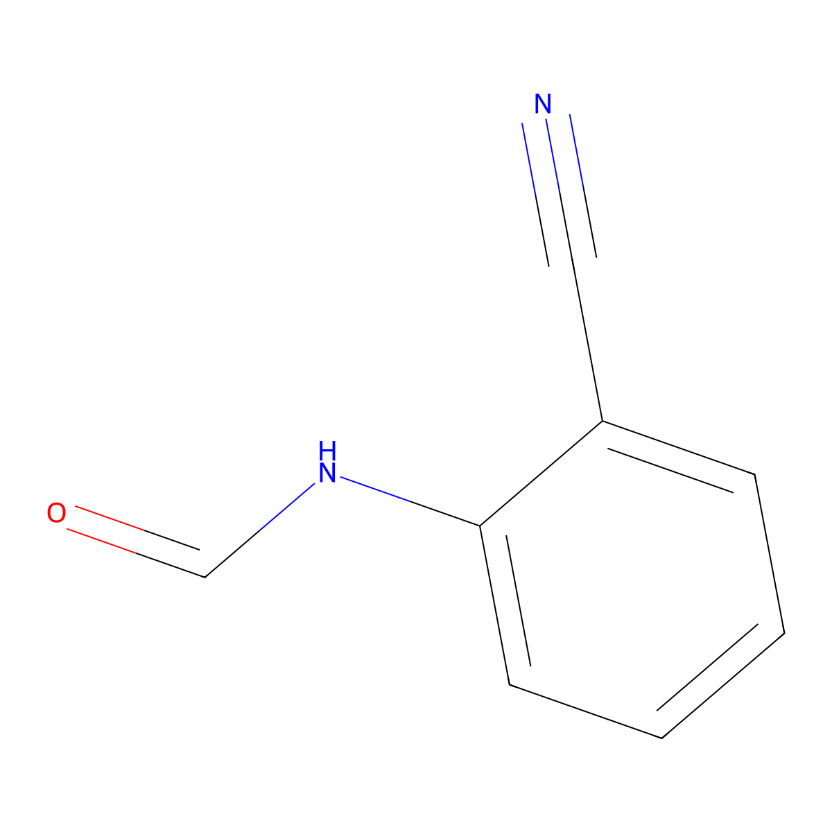 N-(2-cyanophenyl)formamide molecular structure, CAS 53902-59-3