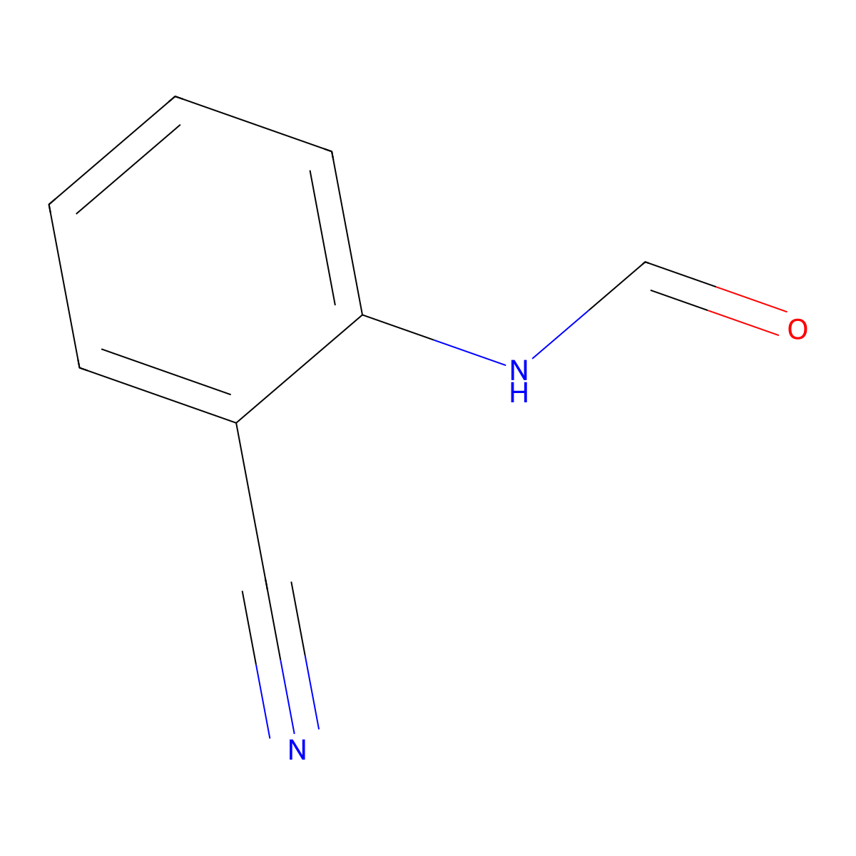 N-(2-cyanophenyl)formamide molecular structure, CAS 53902-59-3