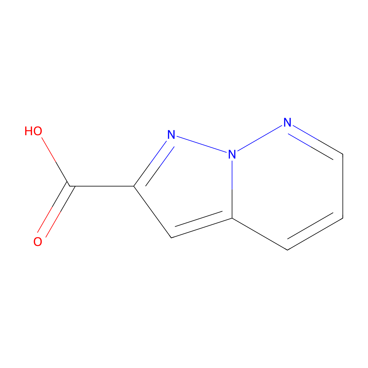 Pyrazolo[1,5-b]pyridazine-2-carboxylic acid molecular structure, CAS 53902-75-3