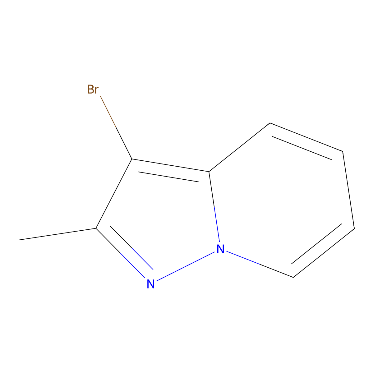 3-Bromo-2-methylpyrazolo[1,5-a]pyridine molecular structure, CAS 53902-98-0