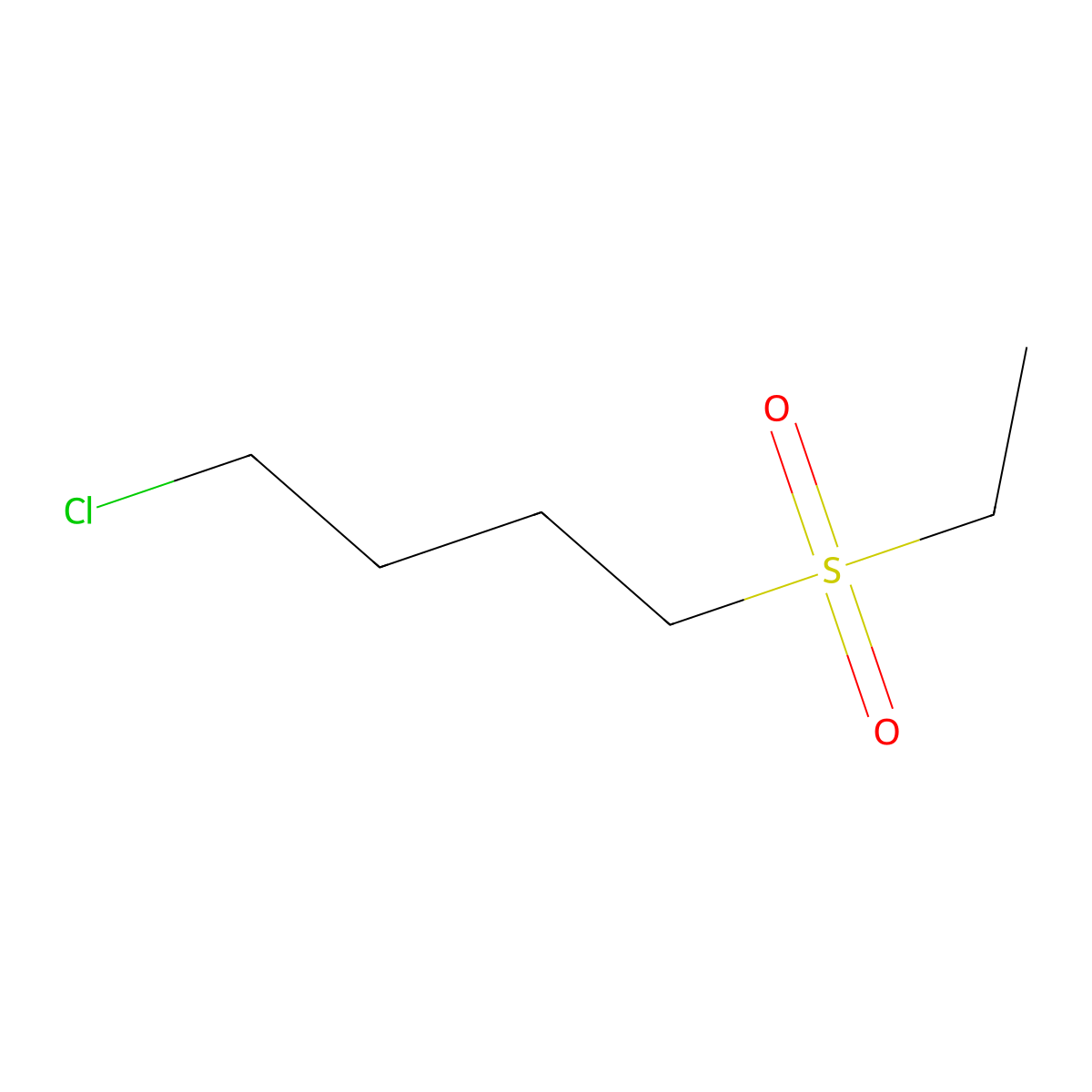 1-Chloro-4-(ethanesulfonyl)butane molecular structure, CAS 53903-87-0