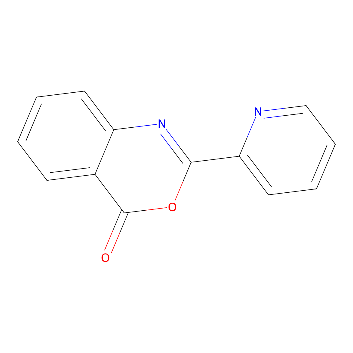2-Pyridin-2-yl-benzo[d][1,3]oxazin-4-one molecular structure, CAS 53904-12-4