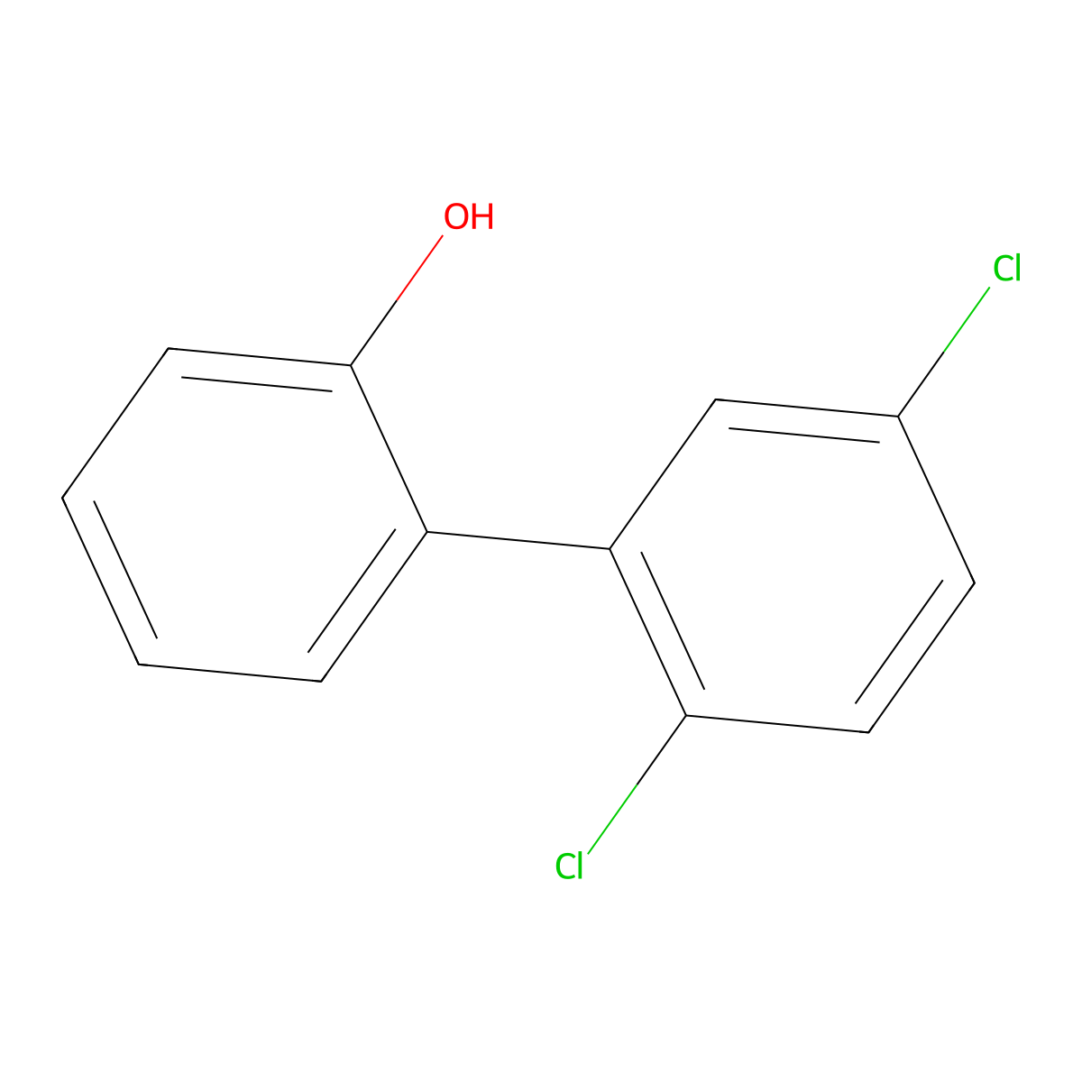 2',5'-Dichloro-2-hydroxybiphenyl molecular structure, CAS 53905-30-9