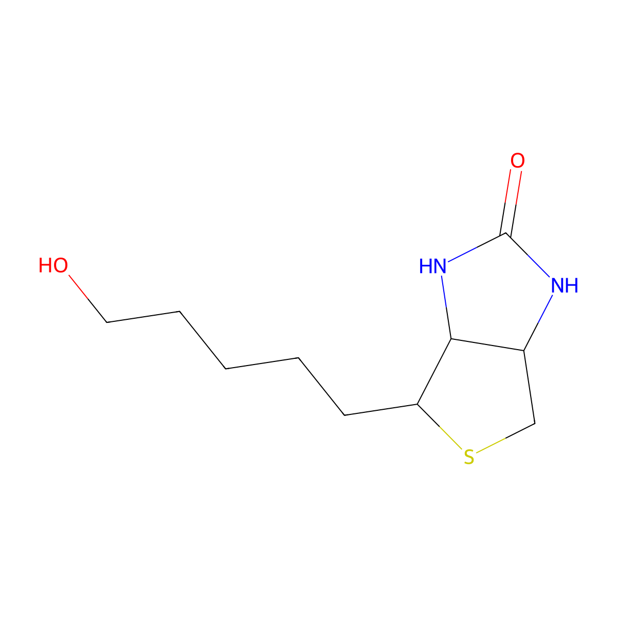 Biotinol, D- molecular structure, CAS 53906-36-8