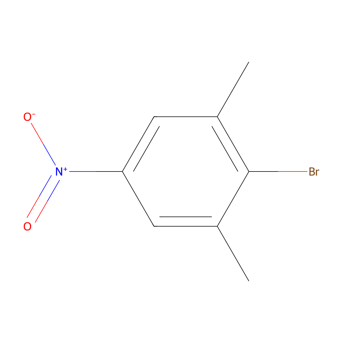 2-Bromo-1,3-dimethyl-5-nitrobenzene molecular structure, CAS 53906-84-6