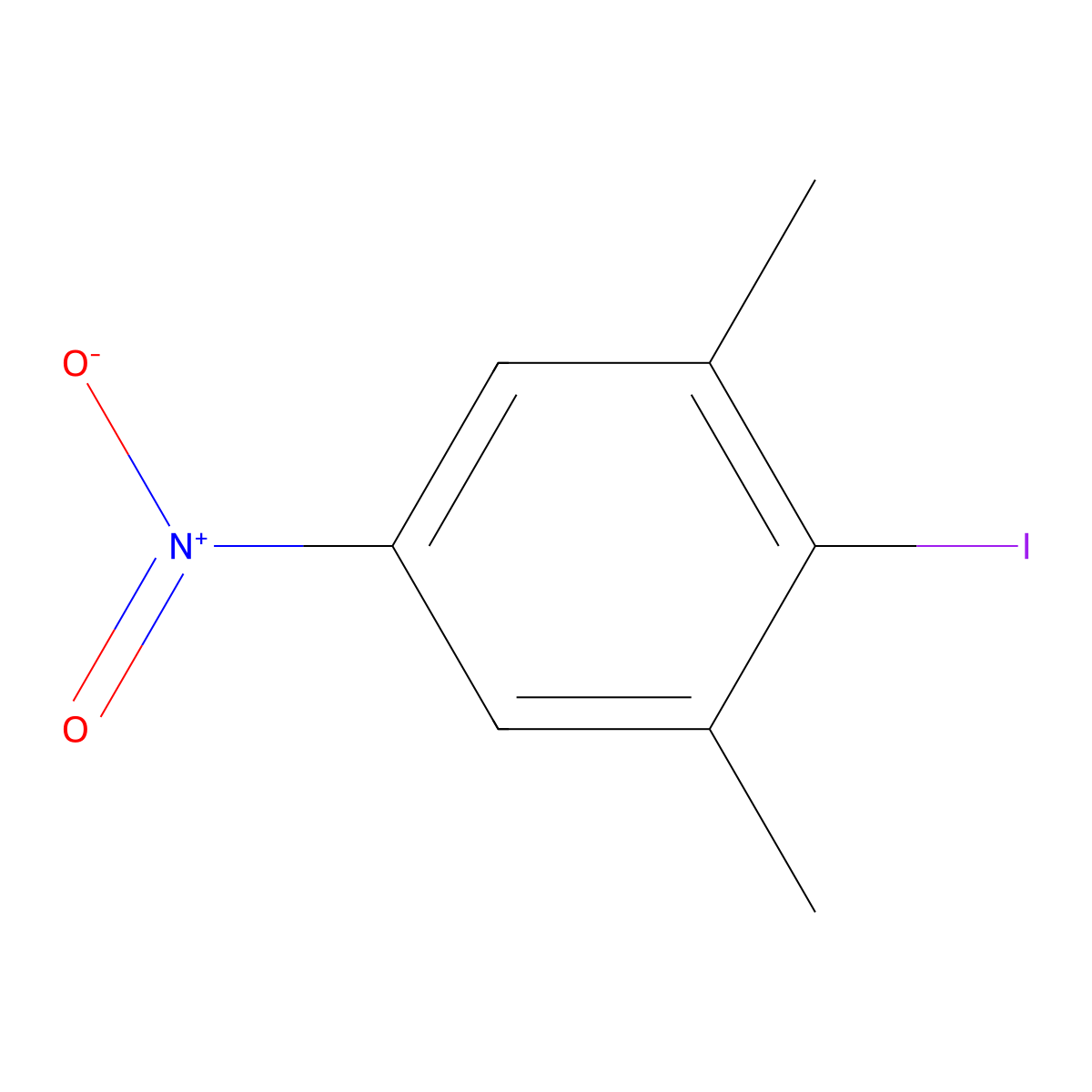 2-Iodo-1,3-dimethyl-5-nitrobenzene molecular structure, CAS 53906-85-7
