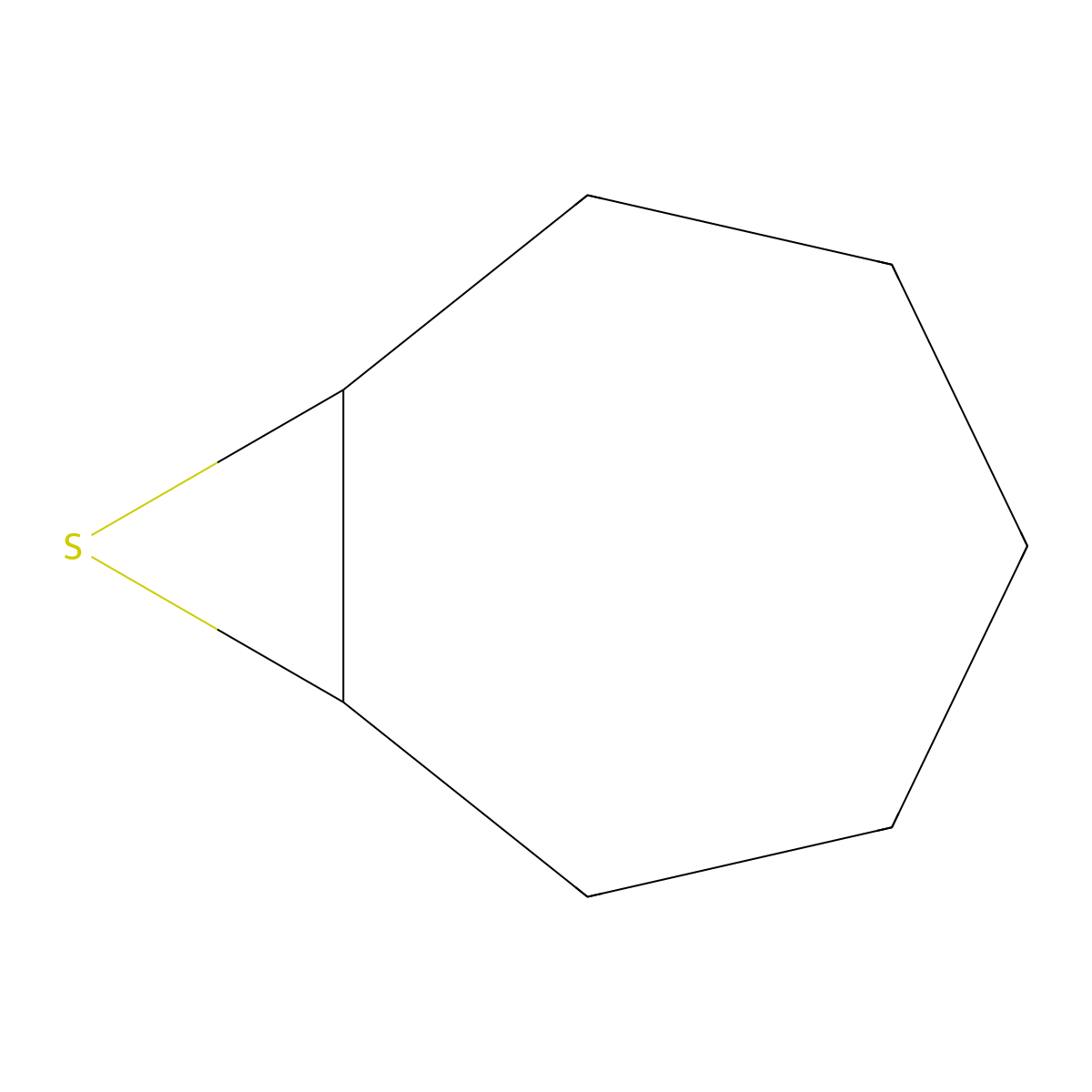 8-Thiabicyclo(5.1.0)octane molecular structure, CAS 53907-79-2