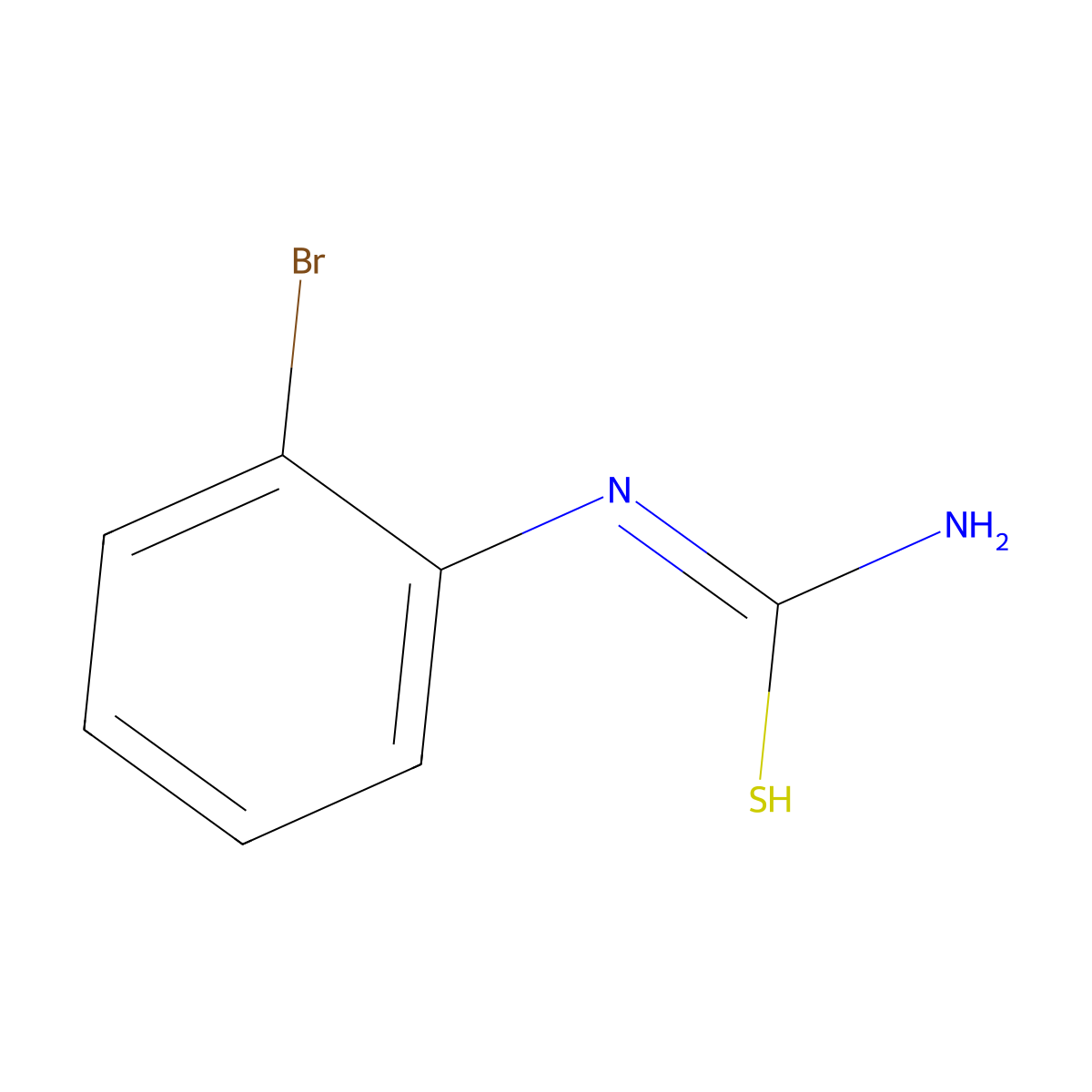 N'-(2-bromophenyl)carbamimidothioic acid molecular structure, CAS 5391-30-0