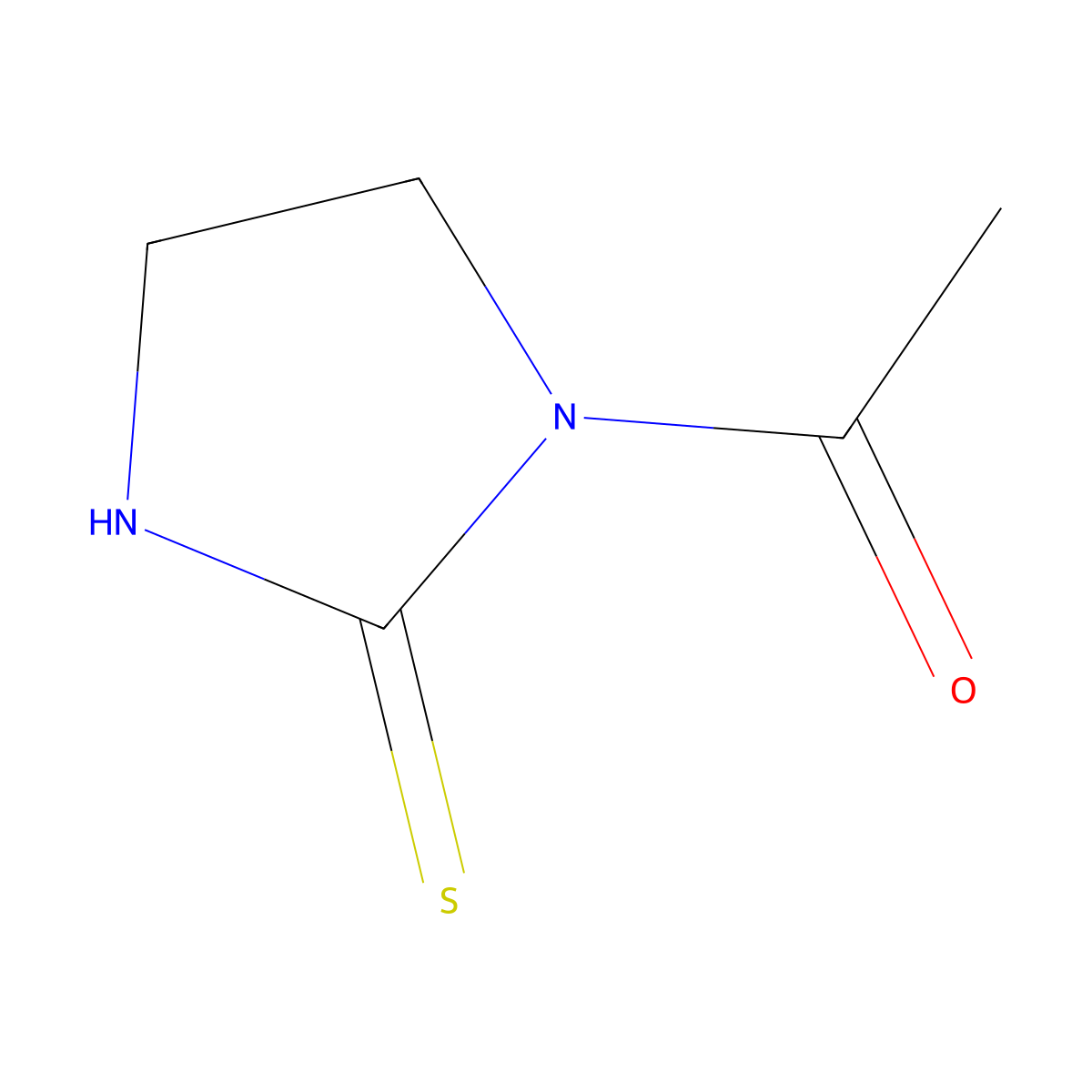 1-Acetylimidazolidinethione molecular structure, CAS 5391-52-6