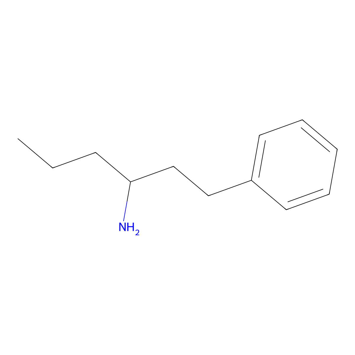 1-Phenylhexan-3-amine molecular structure, CAS 5391-65-1