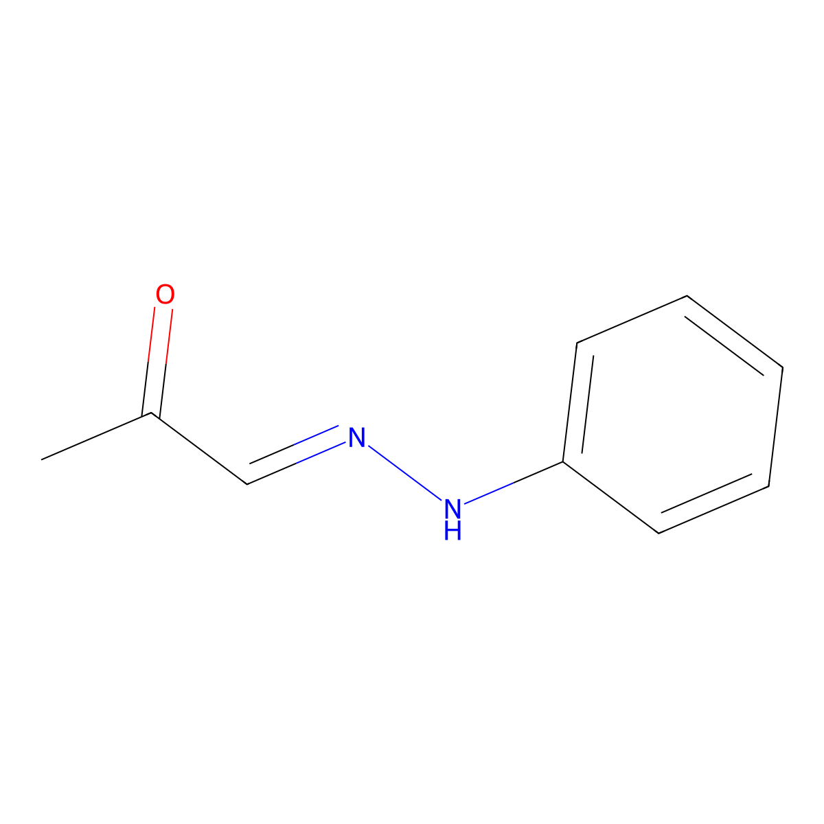 Pyruvic aldehyde 1-phenylhydrazone molecular structure, CAS 5391-74-2