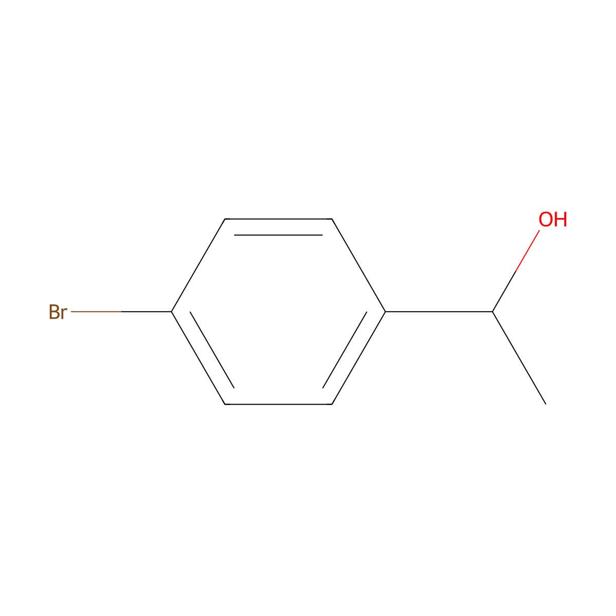 1-(4-Bromophenyl)ethanol molecular structure, CAS 5391-88-8