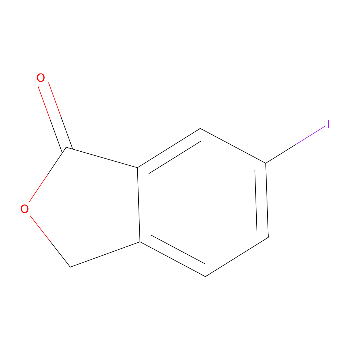 6-Iodo-3H-isobenzofuran-1-one molecular structure, CAS 53910-10-4