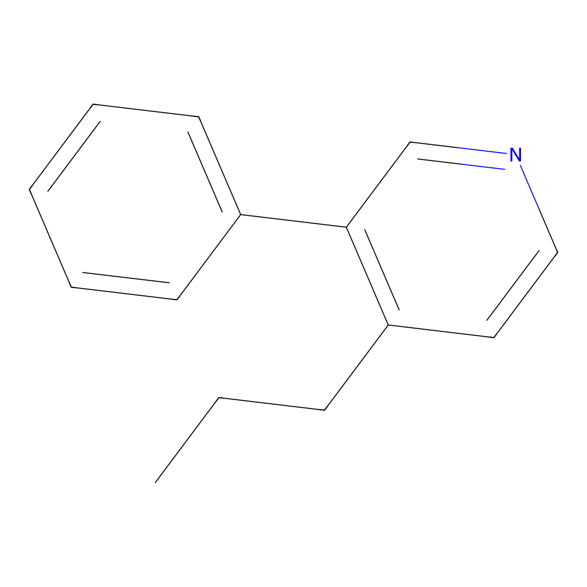 3-Phenyl-4-propylpyridine molecular structure, CAS 53911-35-6
