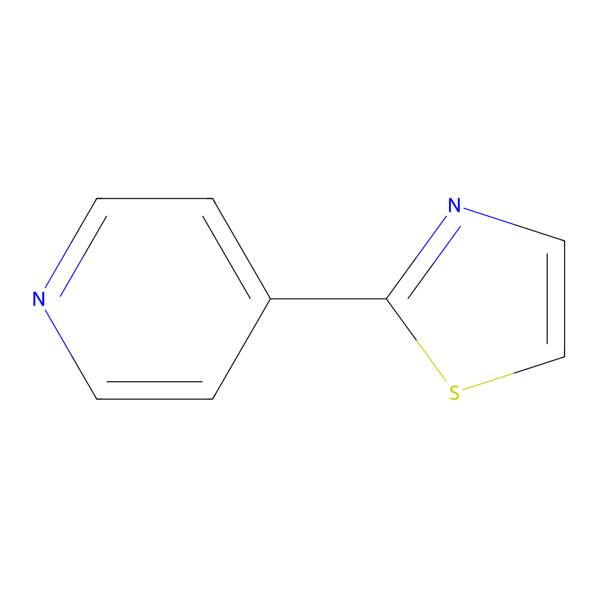 4-(2-Thiazolyl)pyridine molecular structure, CAS 53911-40-3