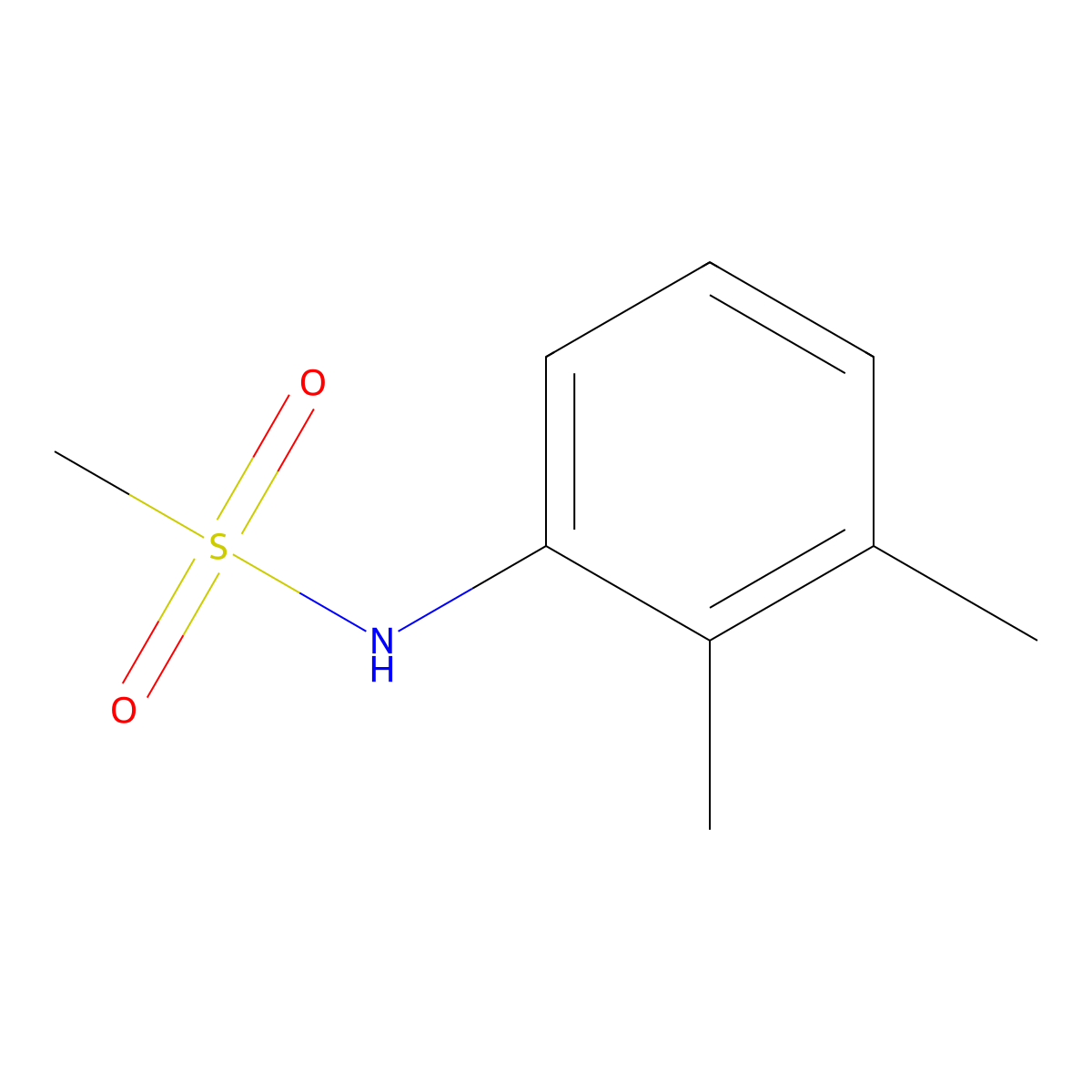 N-(2,3-dimethylphenyl)methanesulfonamide molecular structure, CAS 53915-33-6