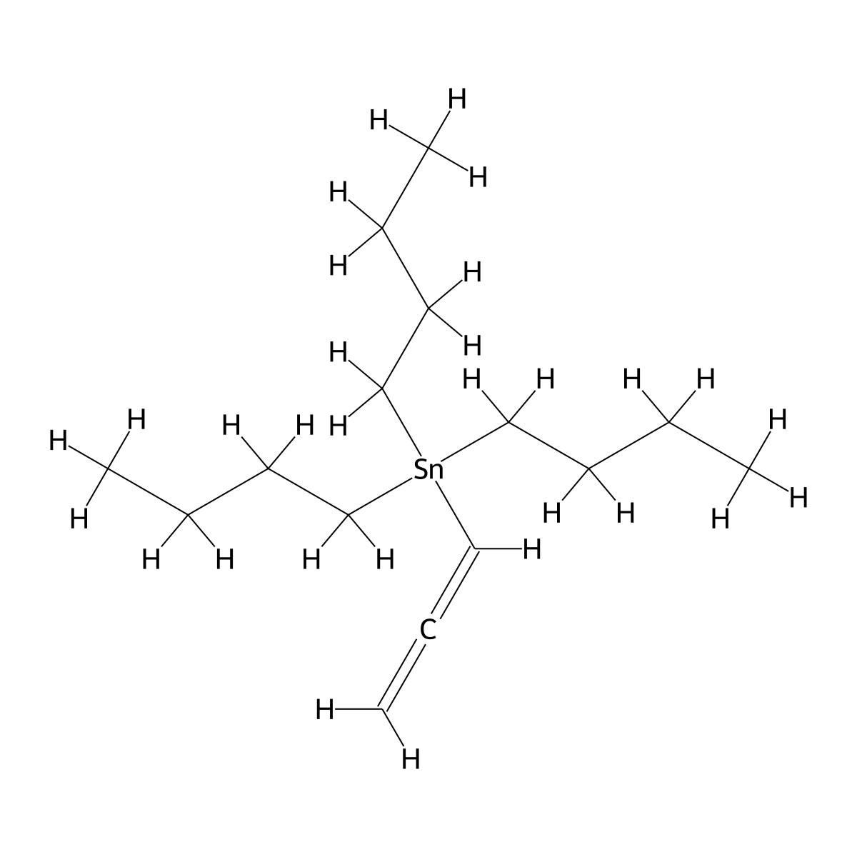 Allenyltributyltin(IV) molecular structure, CAS 53915-69-8