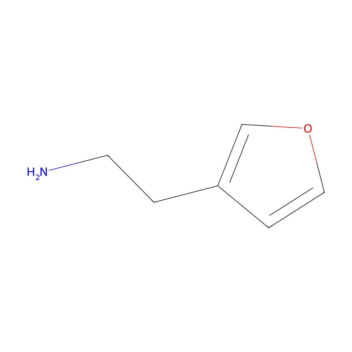 2-(Furan-3-yl)ethan-1-amine molecular structure, CAS 53916-75-9