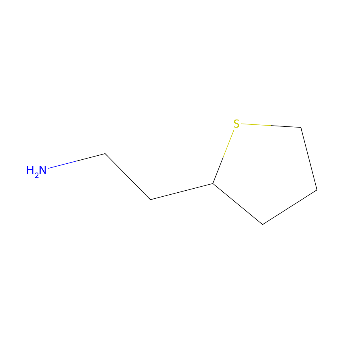 2-(Thiolan-2-yl)ethan-1-amine molecular structure, CAS 53916-82-8