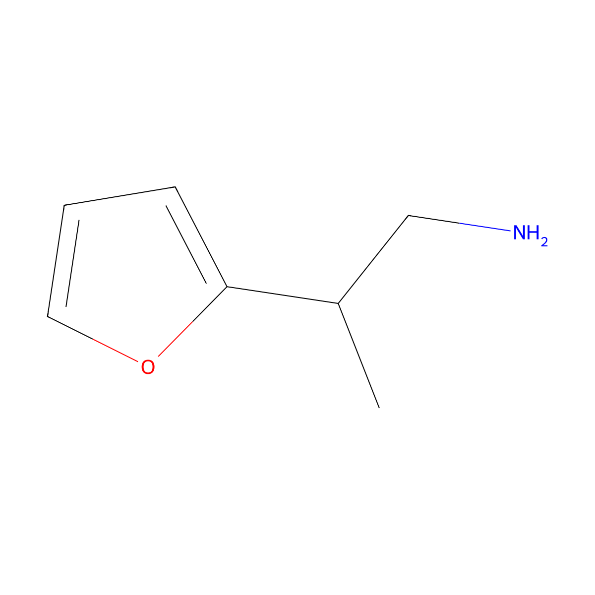 2-(Furan-2-yl)propan-1-amine molecular structure, CAS 53916-92-0