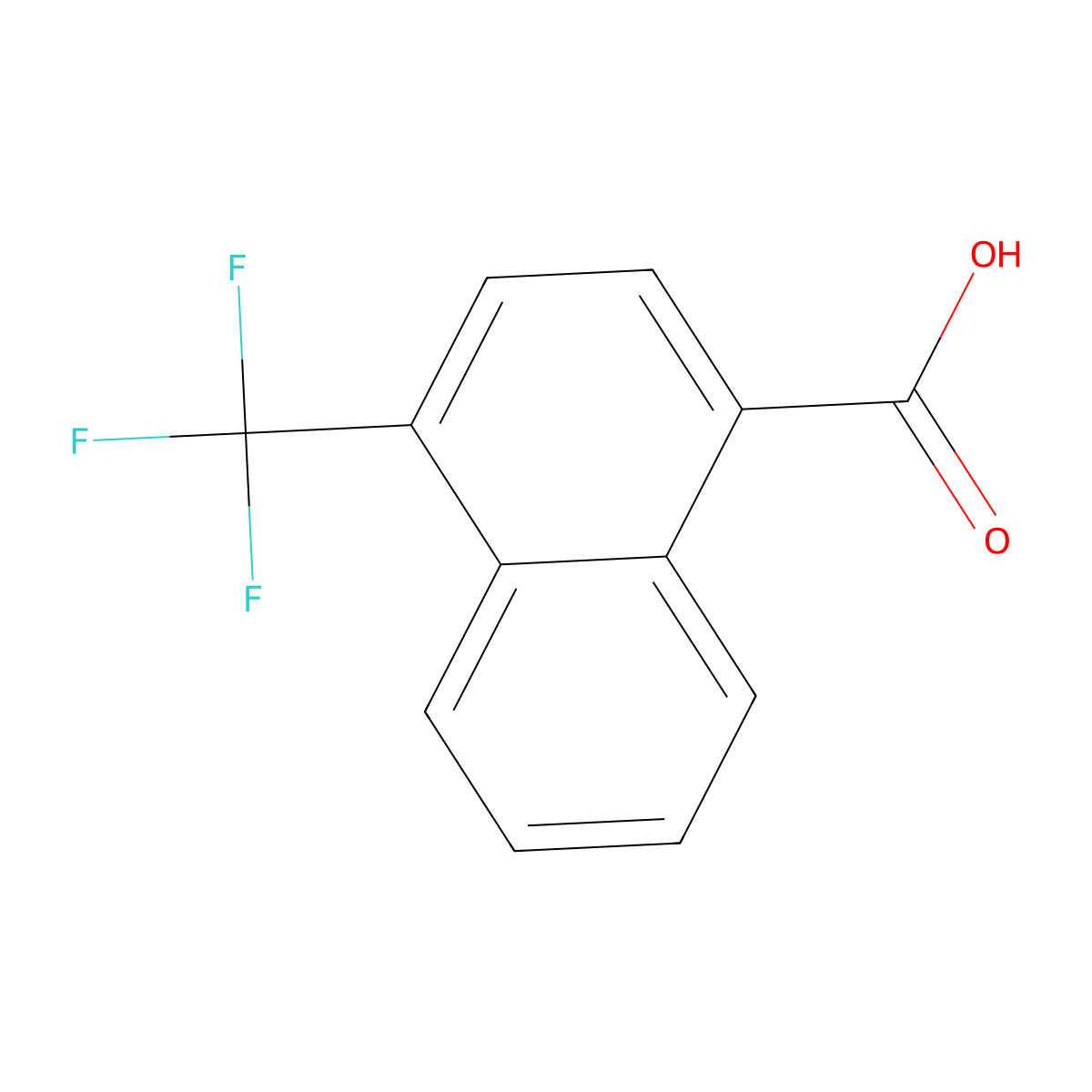 1-(Trifluoromethyl)naphthalene-4-carboxylic acid molecular structure, CAS 53919-10-1