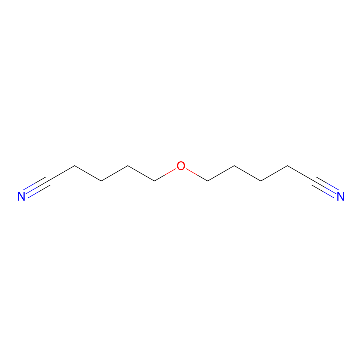Bis(4-cyanobutyl) ether molecular structure, CAS 5392-06-3