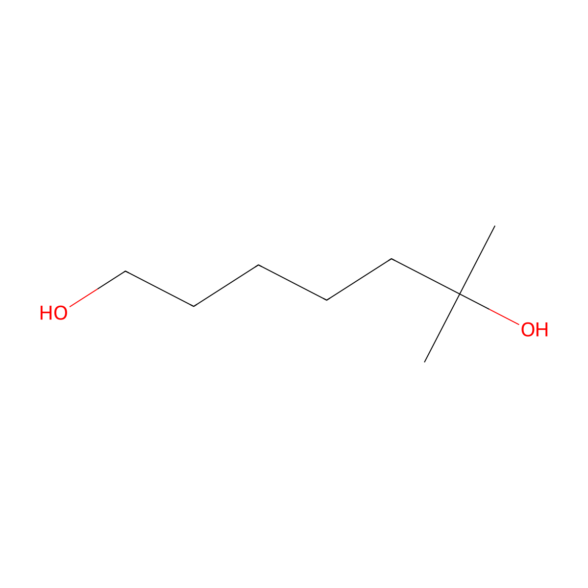 6-Methyl-1,6-heptanediol molecular structure, CAS 5392-57-4