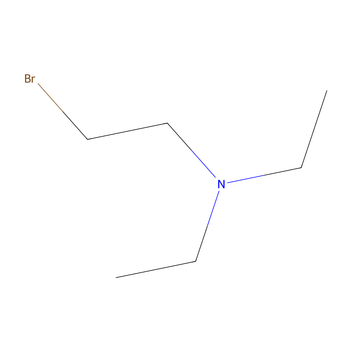 2-Bromo-N,N-diethylethanamine molecular structure, CAS 5392-81-4