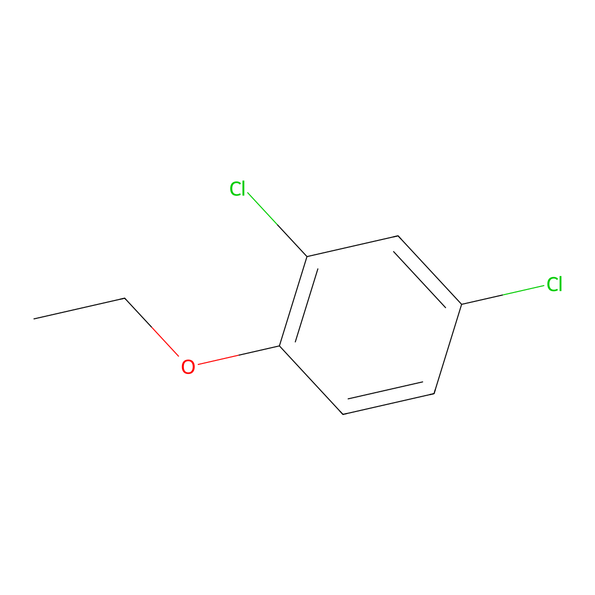 2,4-Dichlorophenetole molecular structure, CAS 5392-86-9