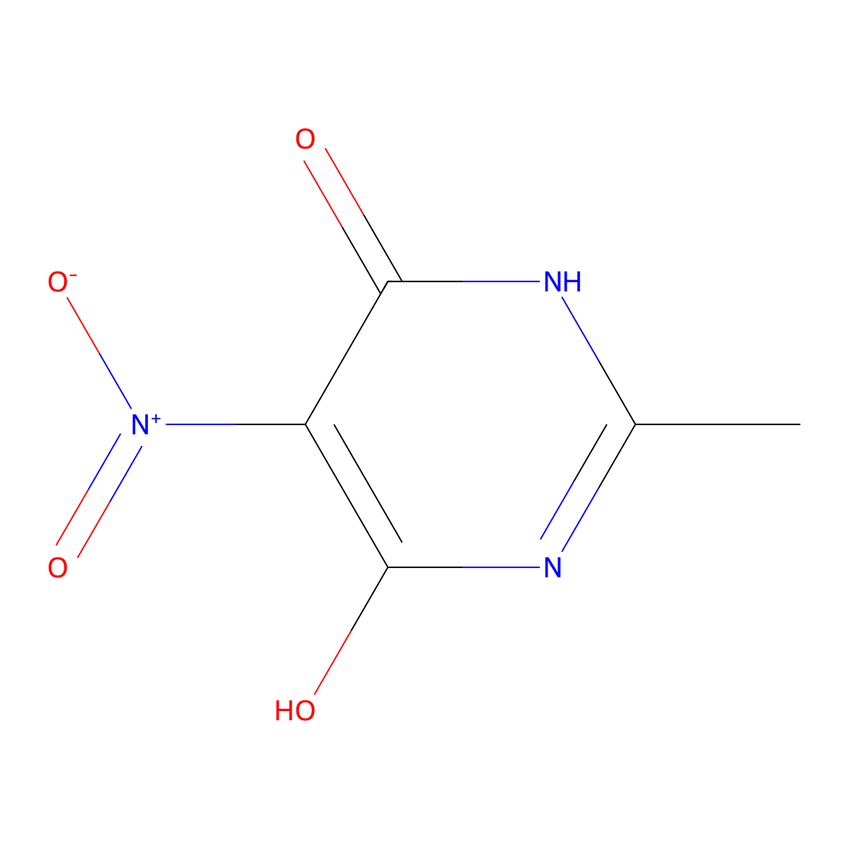 2-Methyl-5-nitropyrimidine-4,6-diol molecular structure, CAS 53925-27-2