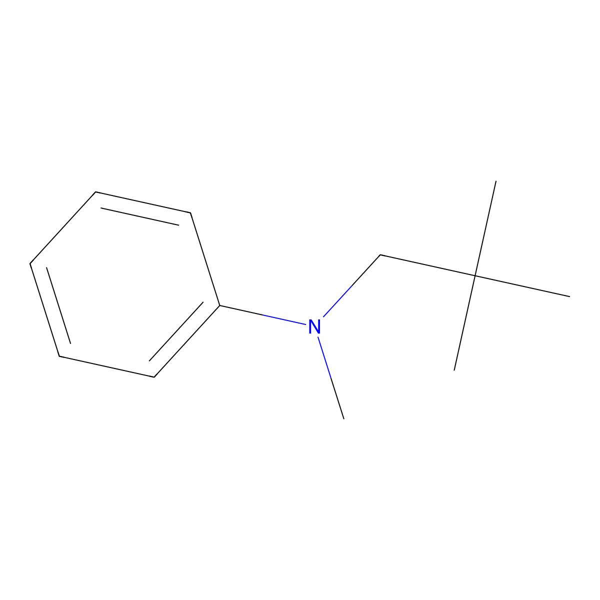 N-Methyl-N-neopentylaniline molecular structure, CAS 53927-61-0