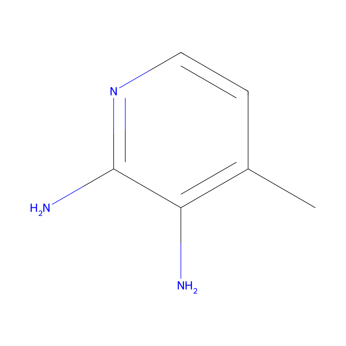 4-Methylpyridine-2,3-diamine molecular structure, CAS 53929-59-2