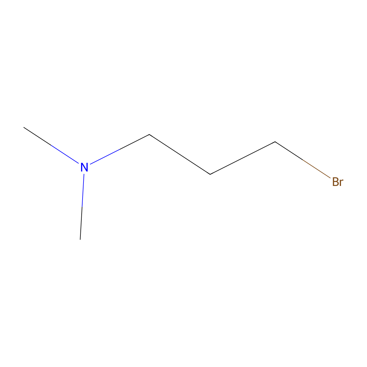 3-Bromo-N,N-dimethylpropan-1-amine molecular structure, CAS 53929-74-1