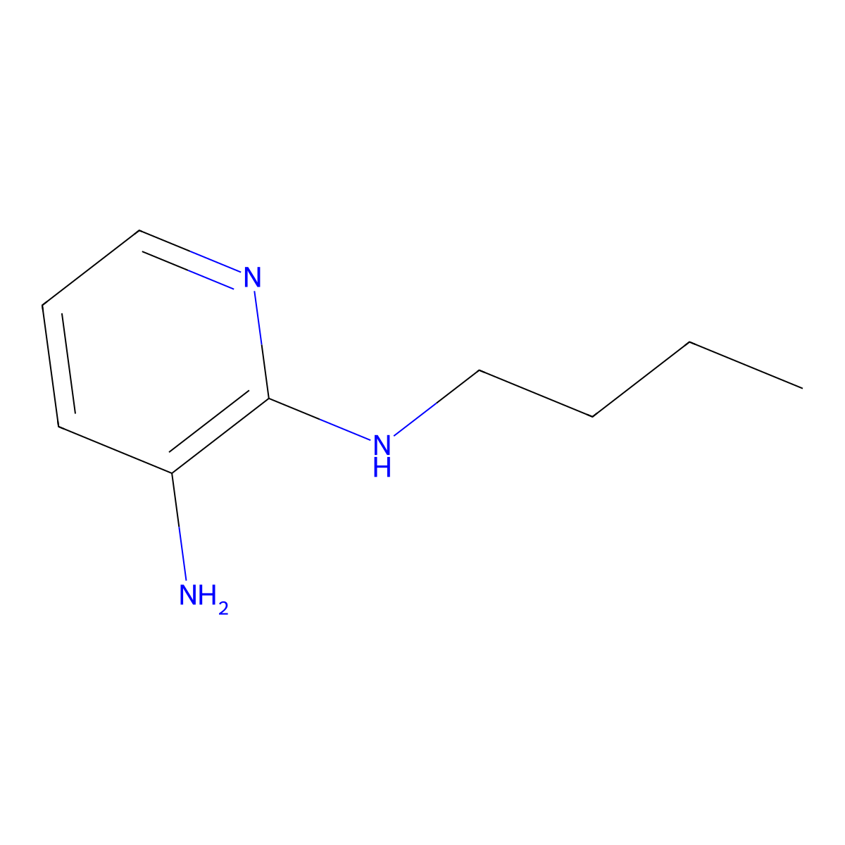 N2-Butyl-2,3-pyridinediamine molecular structure, CAS 53929-75-2
