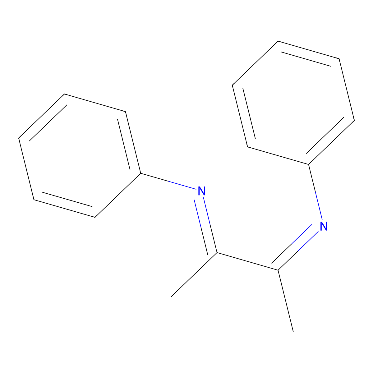 2,3-Dimethyl-1,4-diphenyl-1,4-diazabuta-1,3-dien molecular structure, CAS 5393-49-7